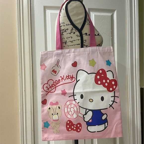 HELLO KITTY CANVAS TOTE BAG - Picture 7 of 7